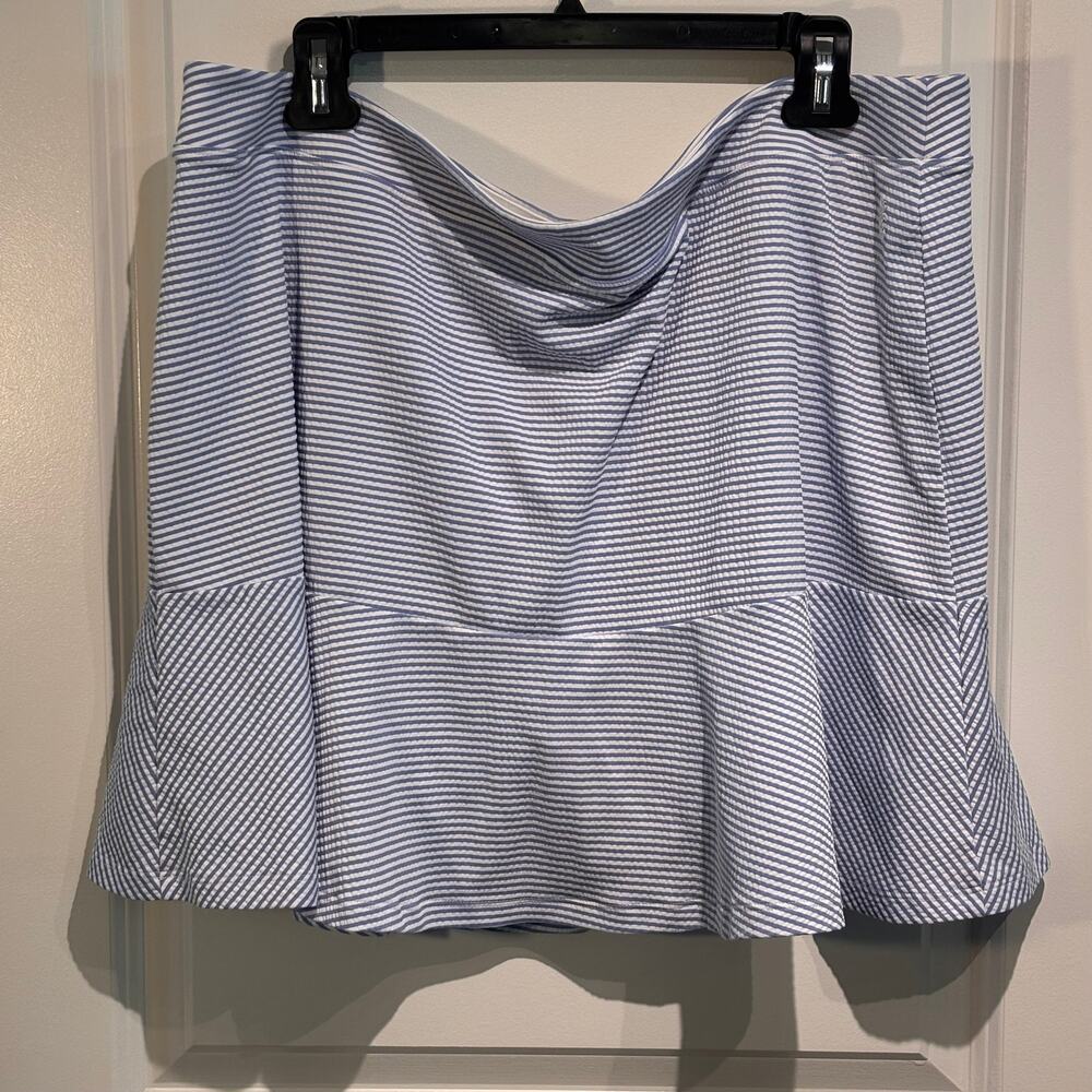 Tommy Bahama Island Zone Abby Costa Wave stripe skort size xl